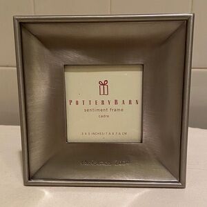 Pottery Barn Sentiment Frame Christmas 2004 3x3